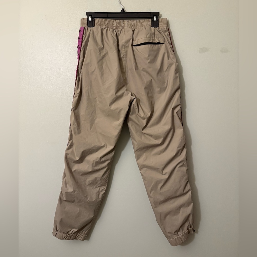 Kappa Men's Tan Track Pants with Purple Accents, Size Large - Picture 4 of 6